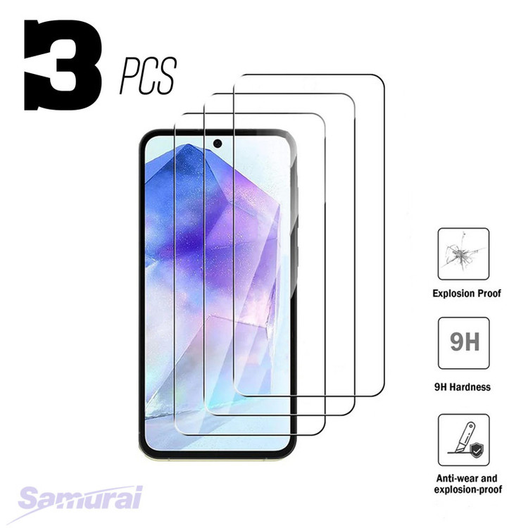 محافظ صفحه نمایش مدل ovglass مناسب برای گوشی موبایل سامسونگ Galaxy A55 بسته 3 عددی