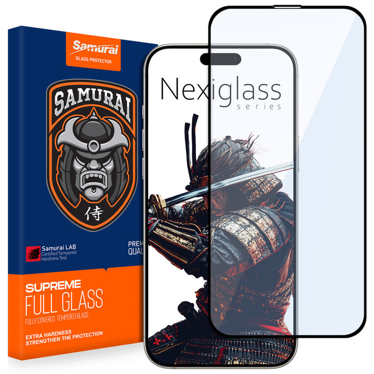محافظ صفحه نمایش سامورایی مدل Nexiglass مناسب برای گوشی موبایل اپل iPhone 16 Pro