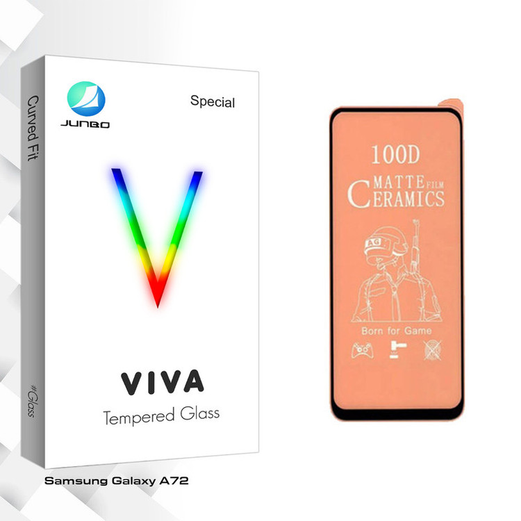 محافظ صفحه نمایش سرامیکی جانبو مدل Viva Glass مناسب برای گوشی موبایل سامسونگ Galaxy A72