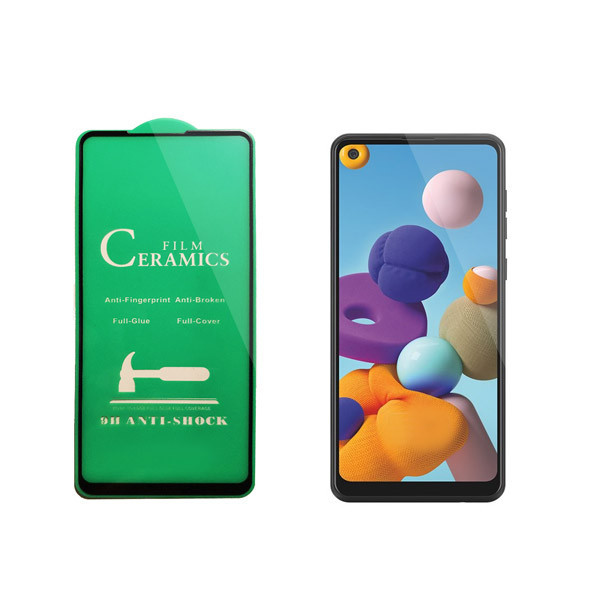 محافظ صفحه نمایش سرامیکی گریفین مدل FLCRG GN st مناسب برای گوشی موبایل سامسونگ Galaxy A21