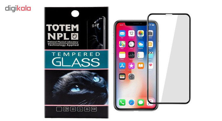 محافظ صفحه نمایش توتم مدل Fullcover مناسب برای گوشی موبایل اپل Iphone XR