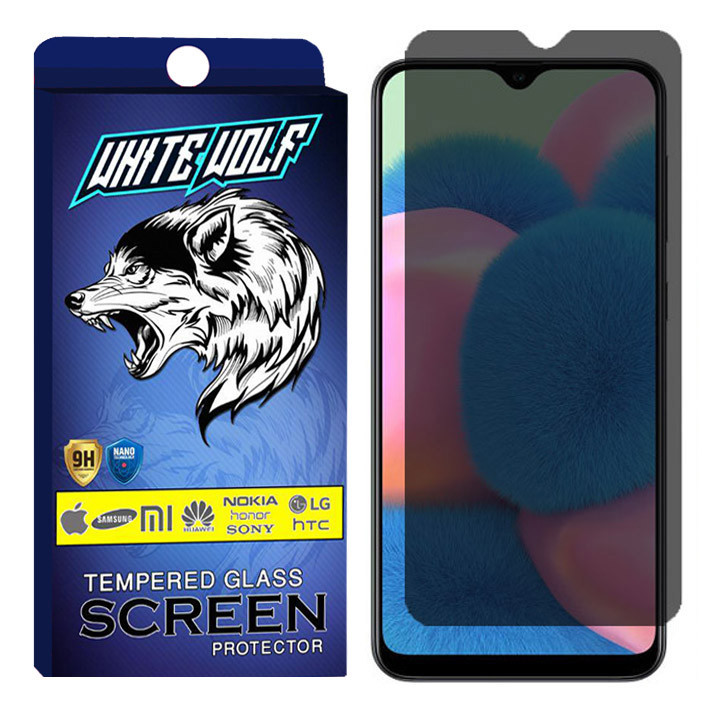 محافظ صفحه نمایش حریم شخصی وایت ولف مدل WGPS مناسب برای گوشی موبایل سامسونگ Galaxy M30