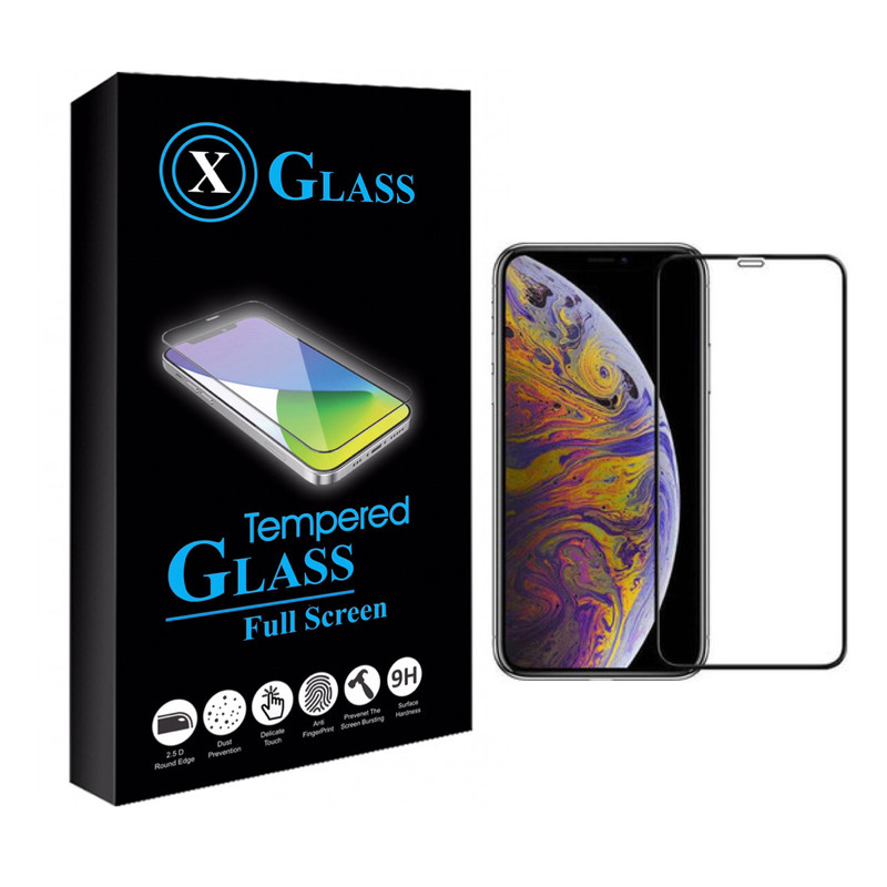 محافظ صفحه نمایش ایکس گلس مدل فول مناسب برای گوشی موبایل اپل IPHONE XS