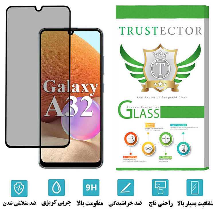 محافظ صفحه نمایش حریم شخصی تراستکتور مدل PFTA مناسب برای گوشی موبایل سامسونگ Galaxy A32 4G
