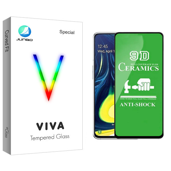 محافظ صفحه نمایش 9D جانبو مدل Viva Glass مناسب برای گوشی موبایل سامسونگ Galaxy A21