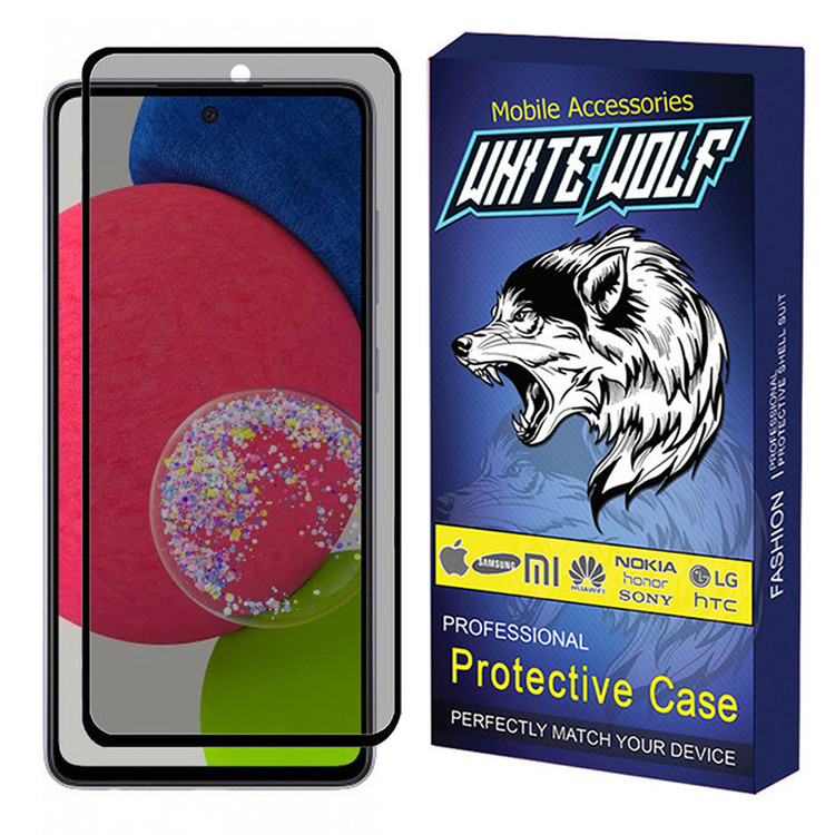 محافظ صفحه نمایش حریم شخصی وایت ولف مدل WGP3 مناسب برای گوشی موبایل سامسونگ Galaxy A52s 5G
