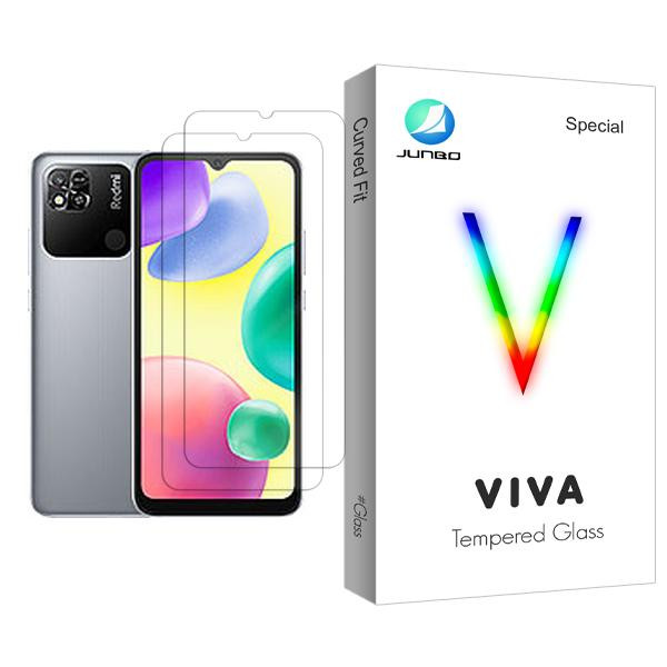 محافظ صفحه نمایش جانبو مدل Viva Glass MIX002 مناسب برای گوشی موبایل شیائومی Redmi 10A بسته دو عددی
