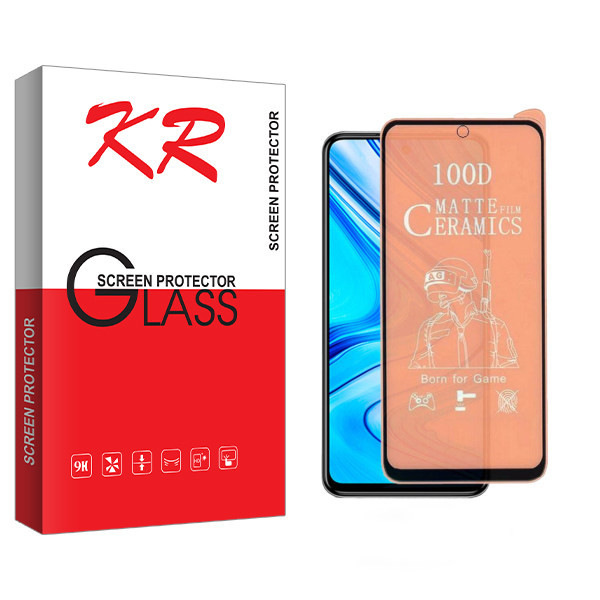 محافظ صفحه نمایش سرامیکی کی آر مدل +HD مناسب گوشی موبایل شیائومی Redmi Note 9S / Note 9 Pro