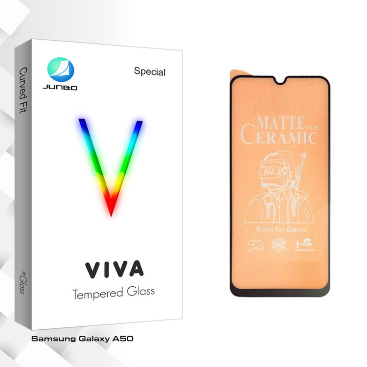 محافظ صفحه نمایش سرامیکی جانبو مدل Viva Glass مناسب برای گوشی موبایل سامسونگ Galaxy A50