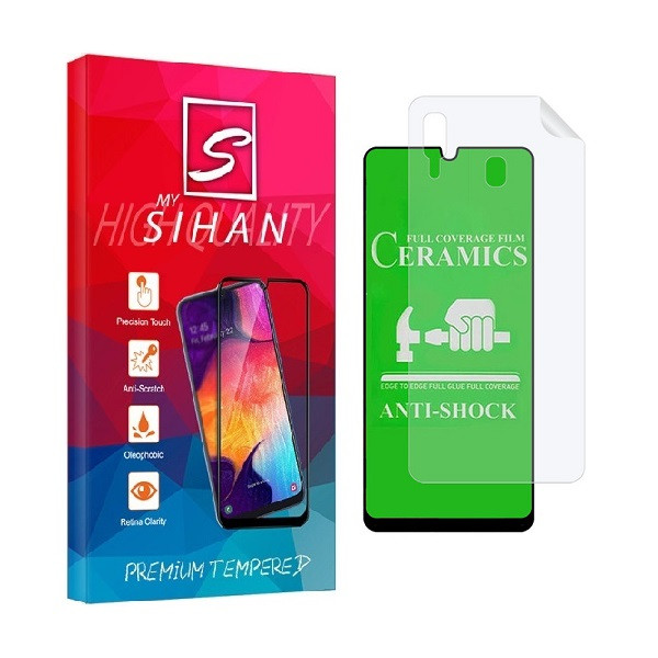 محافظ صفحه نمایش مای سیحان مدل 2CRN مناسب برای گوشی موبایل سامسونگ Galaxy A20 به همراه محافظ پشت گوشی