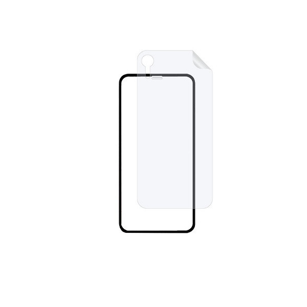 محافظ صفحه نمایش مای سیحان مدل 2FN مناسب برای گوشی موبایل اپل iPhone XR به همراه محافظ پشت گوشی