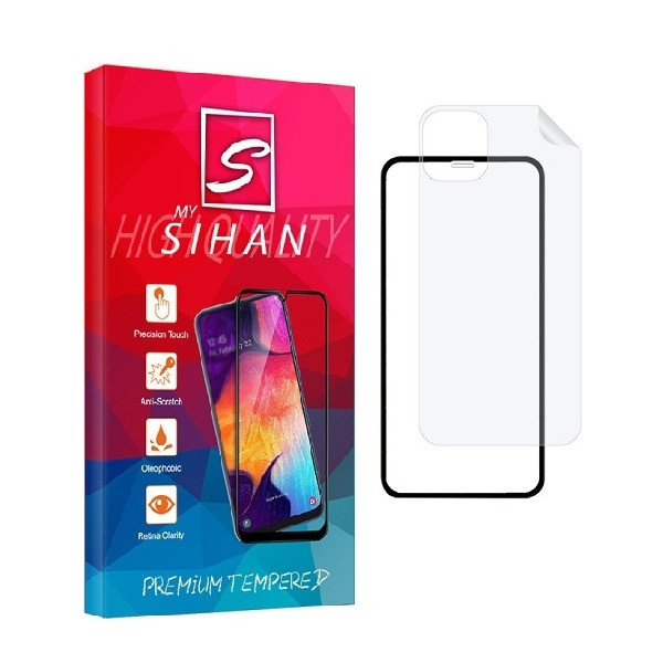 محافظ صفحه نمایش مای سیحان  مدل 2FN مناسب برای گوشی موبایل اپل iPhone 12 Pro به همراه محافظ پشت گوشی