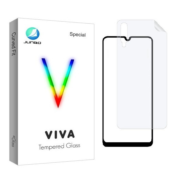 محافظ صفحه نمایش جانبو مدل 2FN مناسب برای گوشی موبایل سامسونگ Galaxy A50s به همراه محافظ پشت گوشی
