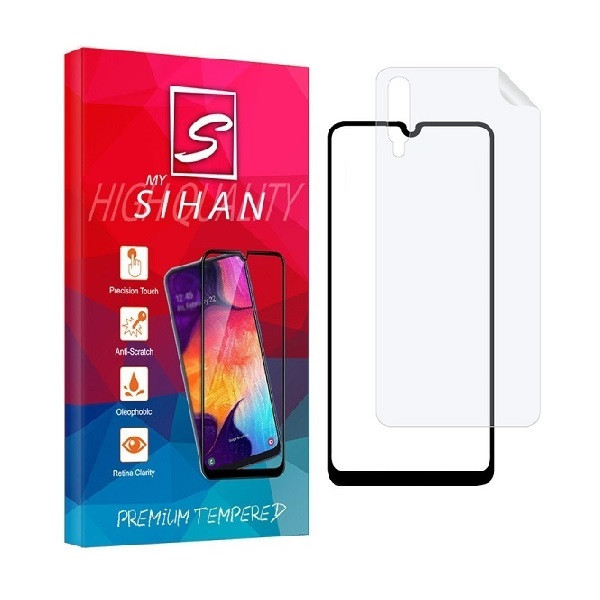 محافظ صفحه نمایش مای سیحان مدل 2FN مناسب برای گوشی موبایل سامسونگ Galaxy A50s به همراه محافظ پشت گوشی