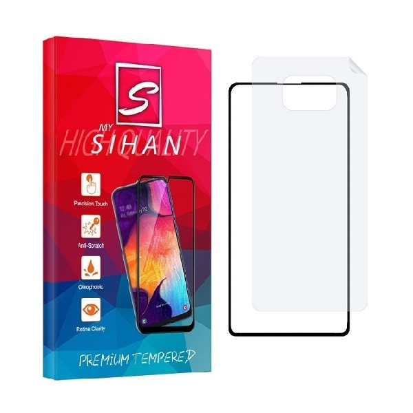 محافظ صفحه نمایش مای سیحان مدل 2FN مناسب برای گوشی موبایل شیائومی Poco X3 Pro 5G به همراه محافظ پشت گوشی