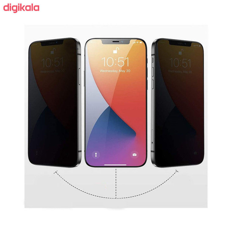محافظ صفحه نمایش حریم شخصی کد ep0014 مناسب برای گوشی موبایل اپل iPhone 12 Pro Max