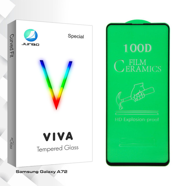 محافظ صفحه نمایش سرامیکی جانبو مدل Viva Glass مناسب برای گوشی موبایل سامسونگ Galaxy A72