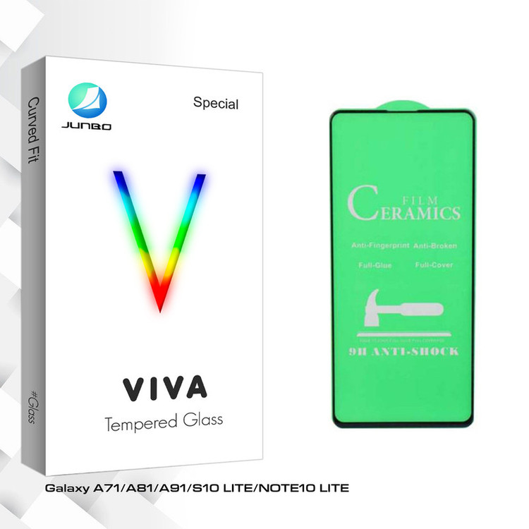 محافظ صفحه نمایش سرامیکی جانبو مدل Viva Glass مناسب برای گوشی موبایل سامسونگ Galaxy A71/A81/A91/S10 LITE/NOTE10 LITE