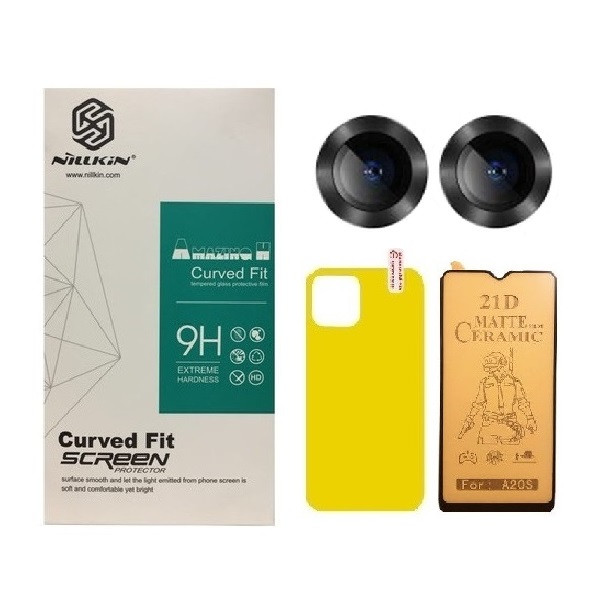 محافظ صفحه نمایش سرامیکی مات  مدل 2CRN مناسب برای گوشی موبایل اپل iPhone 13 mini به همراه محافظ پشت گوشی و محافظ لنز دوربین