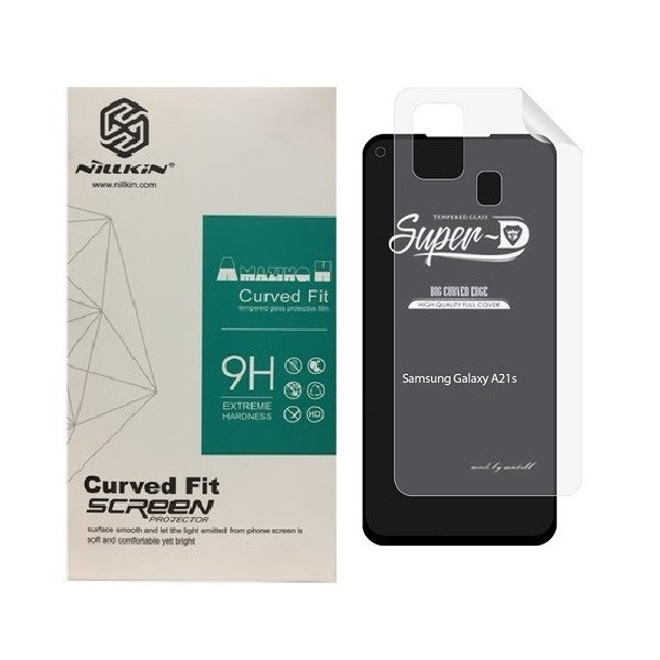 محافظ صفحه نمایش  مدل 2SN مناسب برای گوشی موبایل  Galaxy A21s به همراه محافظ پشت گوشی