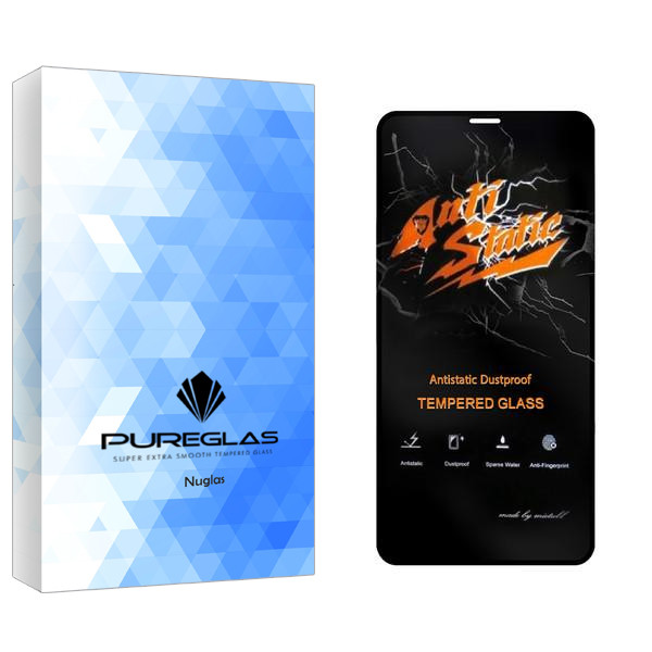 محافظ صفحه نمایش پیور گلس مدل NuGlas2 Anti Static مناسب برای گوشی موبایل اپل iPhone 11