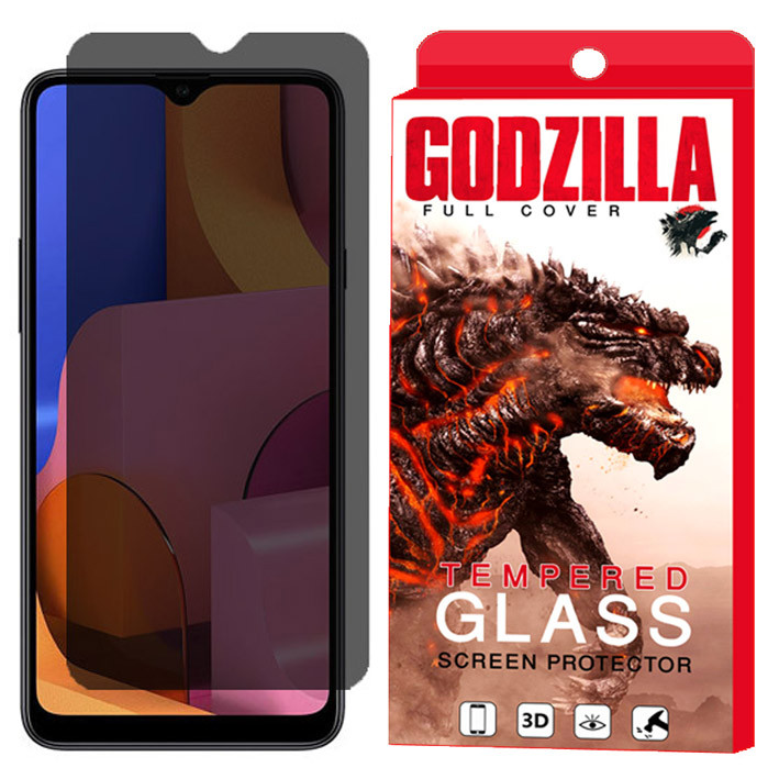 محافظ صفحه نمایش حریم شخصی گودزیلا مدل GGPS مناسب برای گوشی موبایل سامسونگ Galaxy A20s