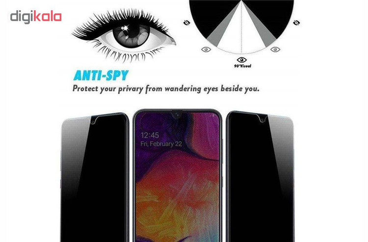 محافظ صفحه نمایش حریم شخصی گودزیلا مدل GGPS مناسب برای گوشی موبایل سامسونگ Galaxy A20s