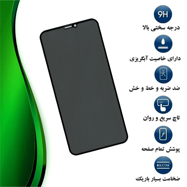 محافظ صفحه نمایش حریم شخصی تراستکتور مدل PFTA مناسب برای گوشی موبایل اپل iPhone 11 Pro