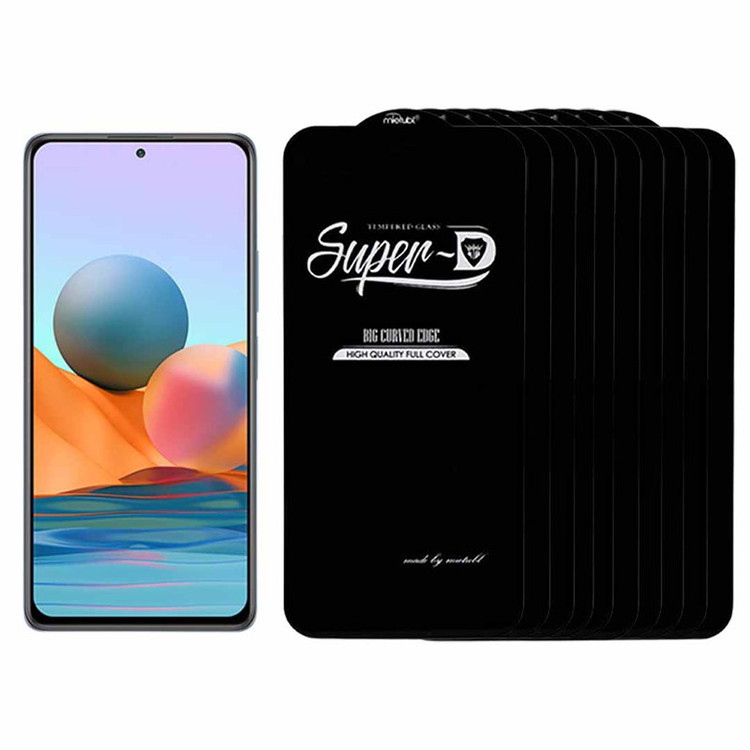 محافظ صفحه نمایش میتوبل مدل سوپر دی مناسب برای گوشی موبایل شیائومی REDMI NOTE 10 PRO بسته 10 عددی