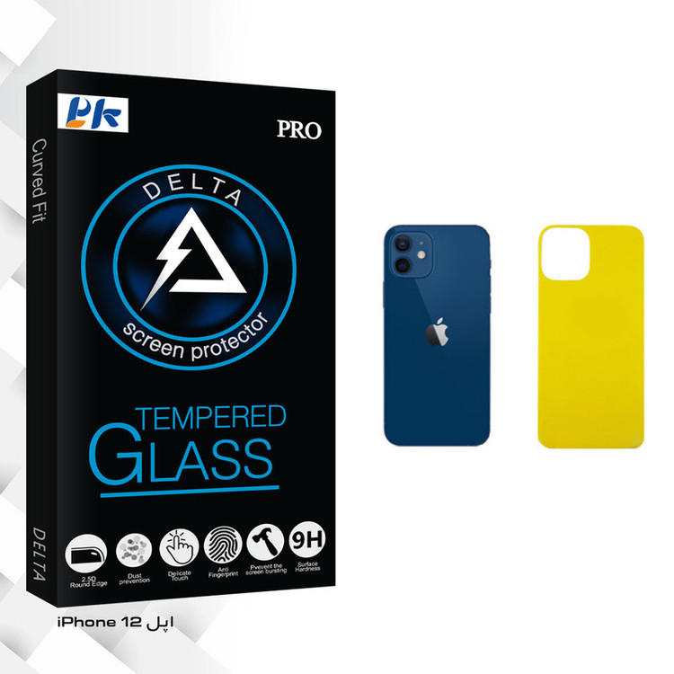 محافظ پشت گوشی پی کی مدل Delta Glass مناسب برای گوشی موبایل اپل iPhone 12