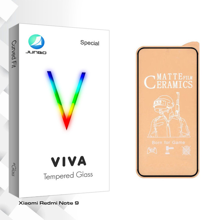 محافظ صفحه نمایش مات جانبو مدل Viva Glass مناسب برای گوشی موبایل شیائومی Redmi Note 9