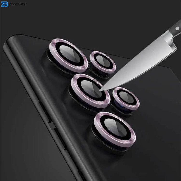 محافظ لنز دوربین مدل CAMER مناسب برای گوشی موبایل سامسونگ Galaxy S23 ultra