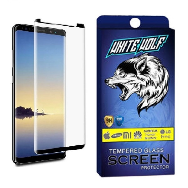 محافظ صفحه نمایش وایت ولف مدل Short 3D مناسب برای گوشی موبایل سامسونگ Galaxy Note 8