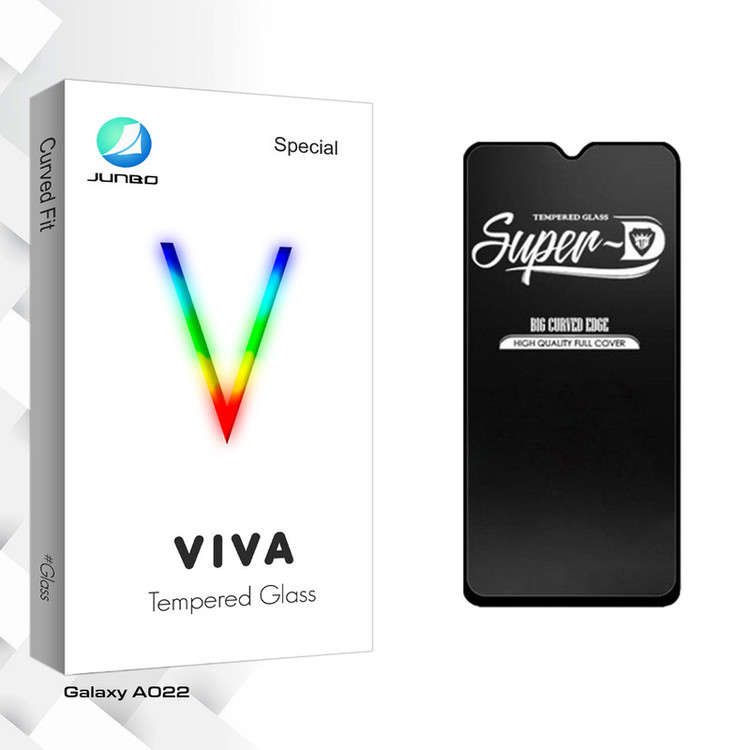 محافظ صفحه نمایش شیشه ای جانبو مدل Viva Glass Super-D مناسب برای گوشی موبایل سامسونگ Galaxy A022