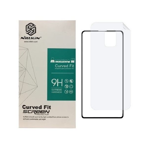 محافظ صفحه نمایش مدل 2FN مناسب برای گوشی موبایل شیائومی Redmi Note 9s به همراه محافظ پشت گوشی