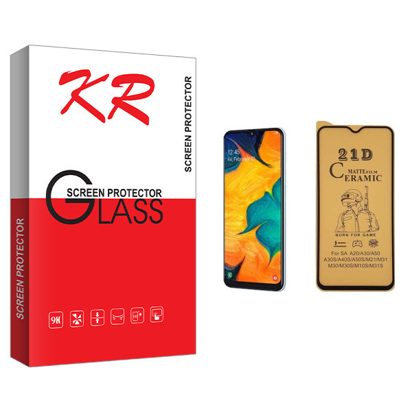 محافظ صفحه نمایش سرامیکی کی آر مدل +HD مناسب برای گوشی موبایل سامسونگ Galaxy A30