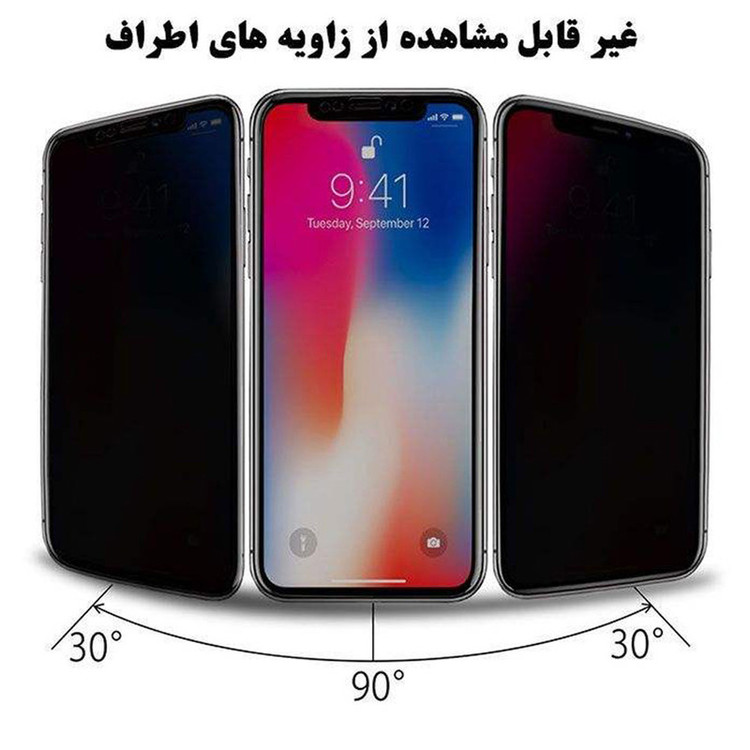 محافظ صفحه نمایش حریم شخصی وایت ولف مدل WGP3 مناسب برای گوشی موبایل سامسونگ Galaxy A23