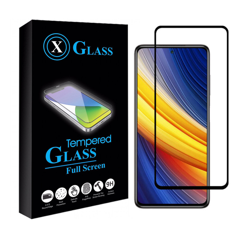 محافظ صفحه نمایش ایکس گلس مدل فول مناسب برای گوشی موبایل شیائومی POCO X3 NFC