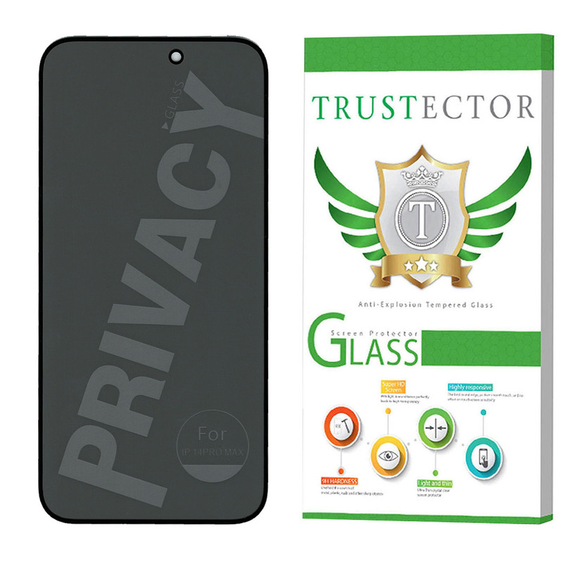 محافظ صفحه نمایش حریم شخصی تراستکتور مدل PFTA مناسب برای گوشی موبایل اپل iPhone 14 Pro Max