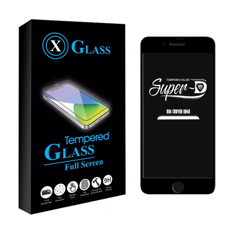 محافظ صفحه نمایش ایکس گلس مدل سوپر دی مناسب برای گوشی موبایل اپل IPHONE 7 PLUS