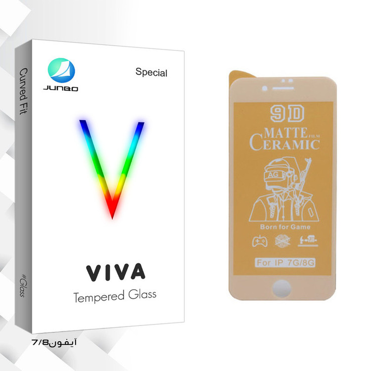 محافظ صفحه نمایش سرامیکی جانبو مدل Viva Glass مناسب برای گوشی موبایل اپل iphone 7 / 8