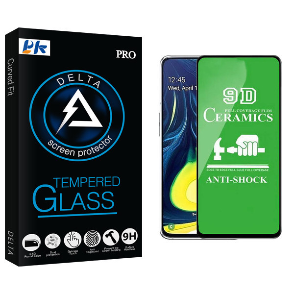محافظ صفحه نمایش 9D پی کی مدل Delta Glass مناسب برای گوشی موبایل سامسونگ Galaxy A50 / A50s / A30