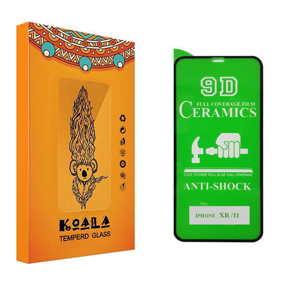 محافظ صفحه نمایش 9D کوآلا مدل Fade مناسب برای گوشی موبایل اپل iphone XR / 11