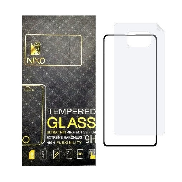 محافظ صفحه نمایش نیکسو مدل 2FN مناسب برای گوشی موبایل شیائومی Poco X3 Pro به همراه محافظ پشت گوشی