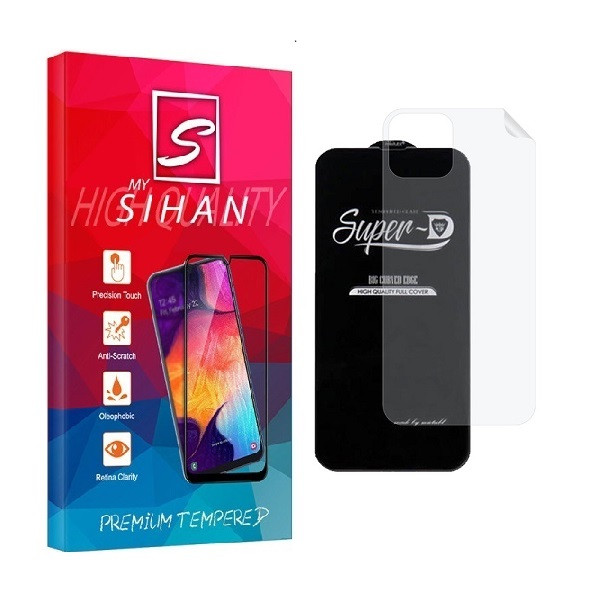 محافظ صفحه نمایش مای سیحان مدل 2SN-Glass مناسب برای گوشی موبایل اپل iPhone 11 Pro Max به همراه محافظ پشت گوشی