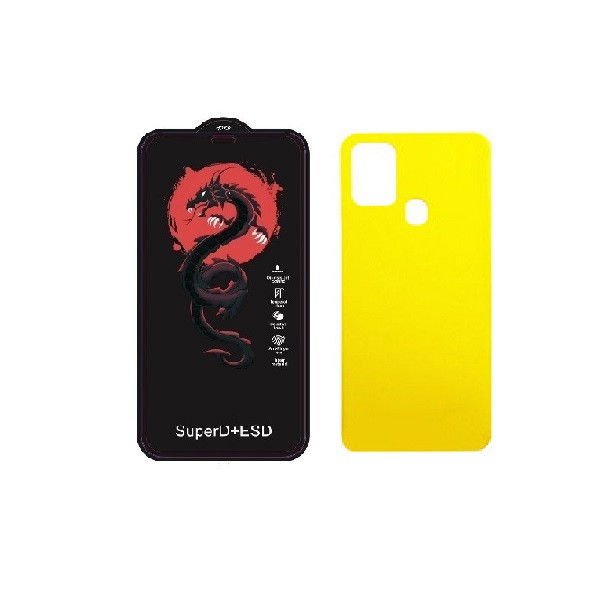 محافظ صفحه نمایش اسپایدر مدل HORO مناسب برای گوشی موبایل سامسونگ Galaxy A21S به همراه محافظ پشت گوشی