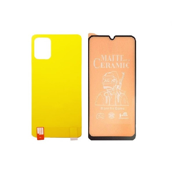 محافظ صفحه نمایش مات جانبو مدل CR-A31 مناسب برای گوشی موبایل سامسونگ Galaxy A31 به همراه محافظ پشت گوشی