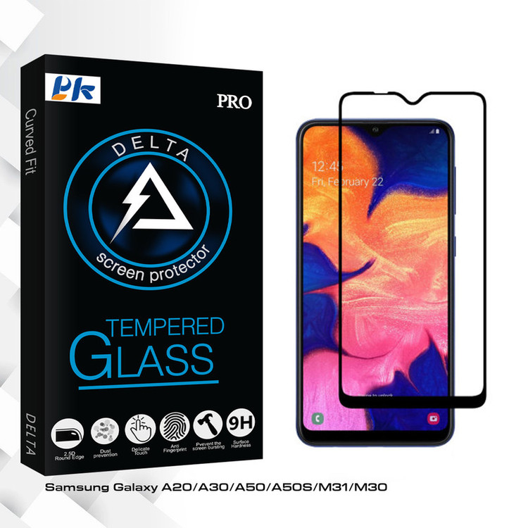 محافظ صفحه نمایش سرامیکی پی کی مدل Delta Glass مناسب برای گوشی موبایل سامسونگ Galaxy A20/A30/A50/A50S/M31/M30