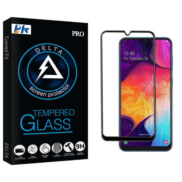 محافظ صفحه نمایش پی کی مدل Delta Glass مناسب برای گوشی موبایل سامسونگ Galaxy A20