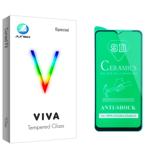 محافظ صفحه نمایش سرامیکی جانبو مدل Viva Glass مناسب برای گوشی موبایل سامسونگ Galaxy A12